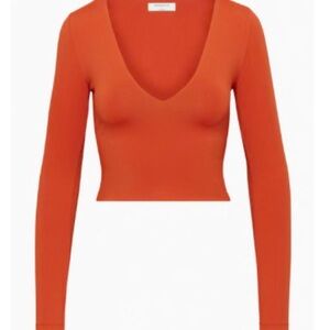 Abrand Orange Women's Long Sleeve Top